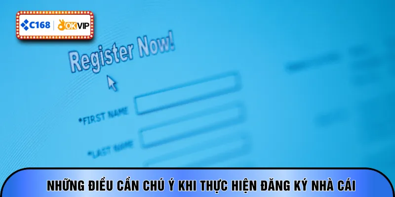 Những điều cần chú ý khi thực hiện đăng ký nhà cái